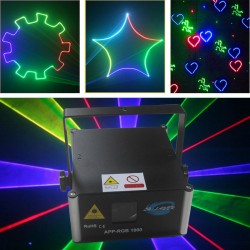 Free Shipping 1W bluetooth control Pattern RGB Animation Laser