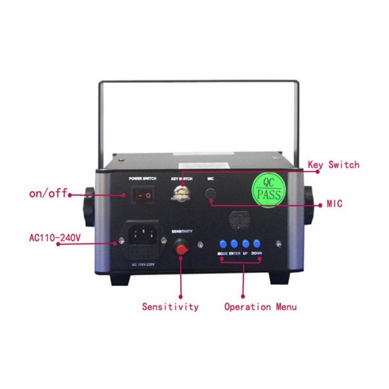 Free Shipping 1W bluetooth control Pattern RGB Animation Laser
