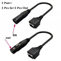 Free Shipping DMX512 decoder transfer cable Canon to RJ45 network port cable