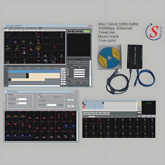 Free Shipping Ishow3.0 Professional Laser Software Controller