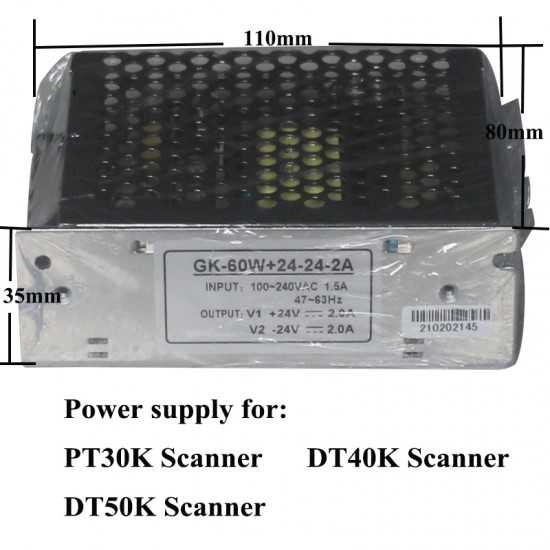 Free Shipping +-12V or +-24V power supply for scanner system