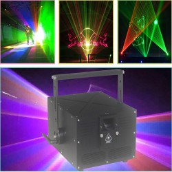 Free Shipping 15W ILDA SD Card RGB full color Laser Light Projector Show