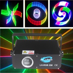 Free Shipping 1.2W 3D rgb Laser Light with ILDA Support Laser Show System
