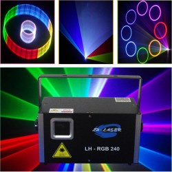 Free Shipping 2W Full Color Graphics & Text 3D Animation Laser Light Projector