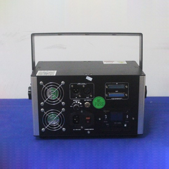 Free Shipping 2W Full Color Graphics & Text 3D Animation Laser Light Projector