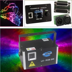 Free Shipping 2W Professional Laser Projector with Built-in FB4 Controller