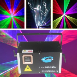Free Shipping High-Power 3W RJ45 sd card rgb Enabled Laser Disco Projector