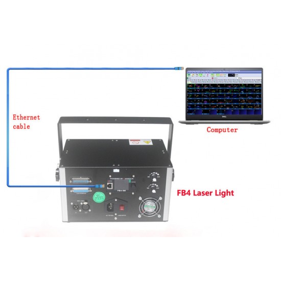 Free Shipping 3W Professional ILDA DJ Stage Lighting Show Beam Effect