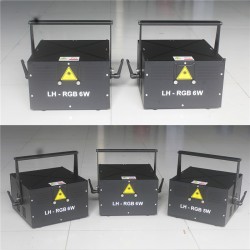 Free Shipping 6W Standalone Auto-Play Full Color SD Card Laser Projector