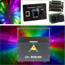 Free Shipping ILDA 8W Laser Projector with Built-in FB4 Controller